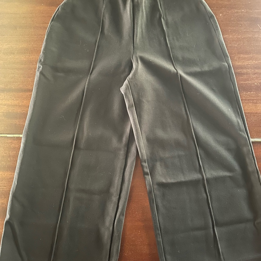 Petite SPANX Super Smooth Perfect Fit Black Ankle Cropped Pants